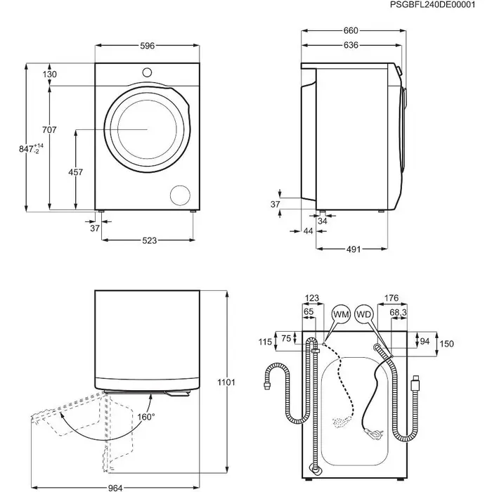 AEG LR63BERLIN Wasmachine met 3 schokbrekers en universeel dosering