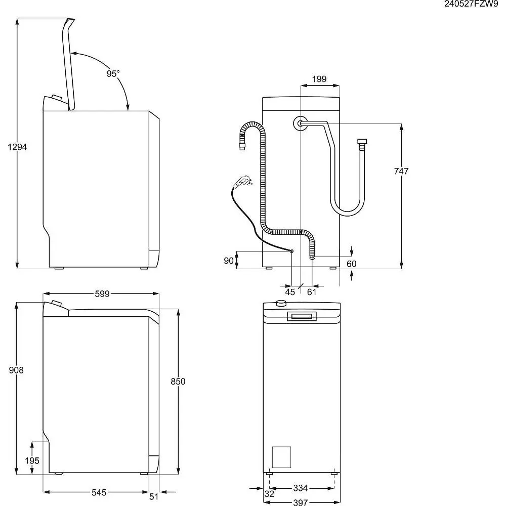 AEG LTR87ULM Bovenlader met Trommelverlichting en 100,= cashback via AEG