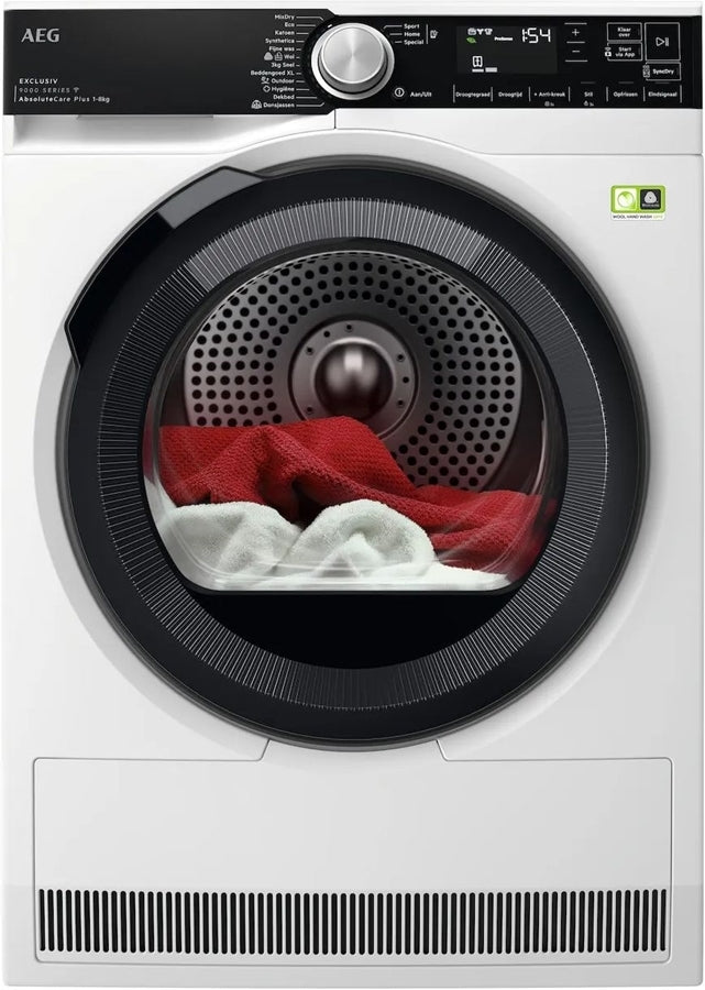 AEG TR97BADEN warmtepompdroger met 125,= cashback via AEG