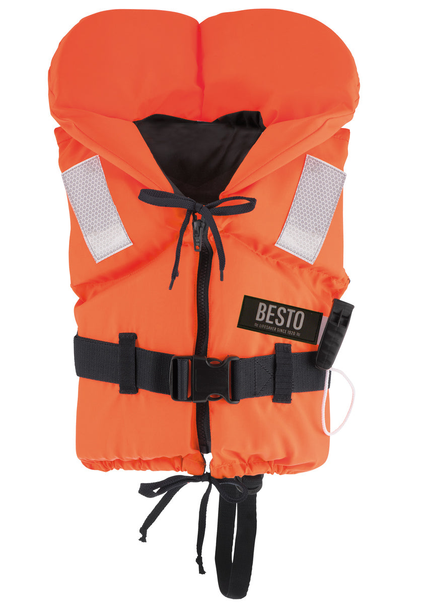 Besto Racingbelt special 100N reddingsvest oranje met ster baby (5-15 kg)