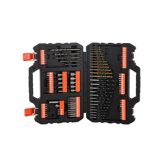 Black&Decker A7200-XJ Set van 109 accessoires Drill,Bits. Geschikt voor hout en metaal