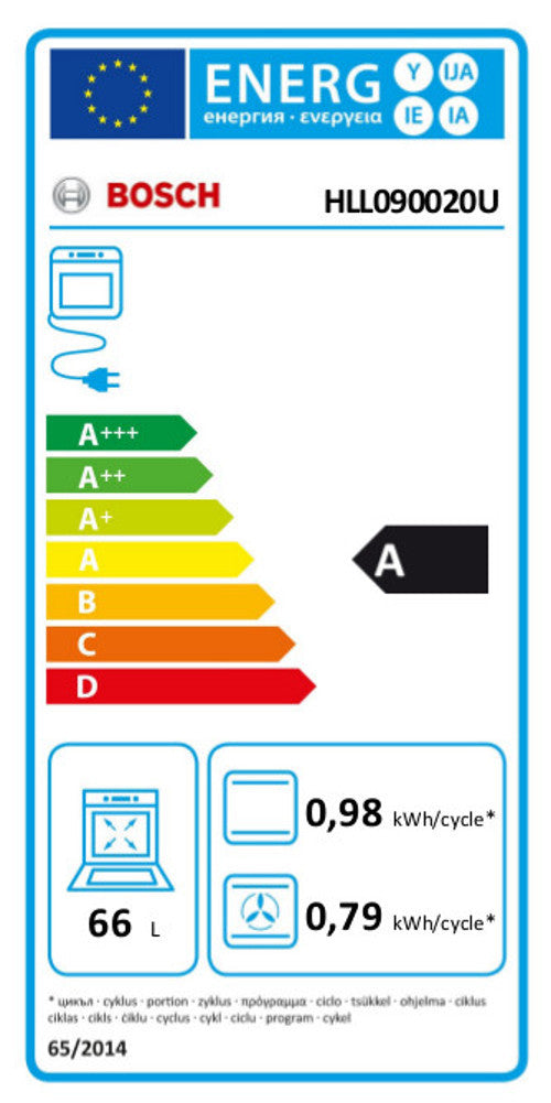 Bosch HLL090020U inductie koken en elektra oven met 75,= cashback via Bosch