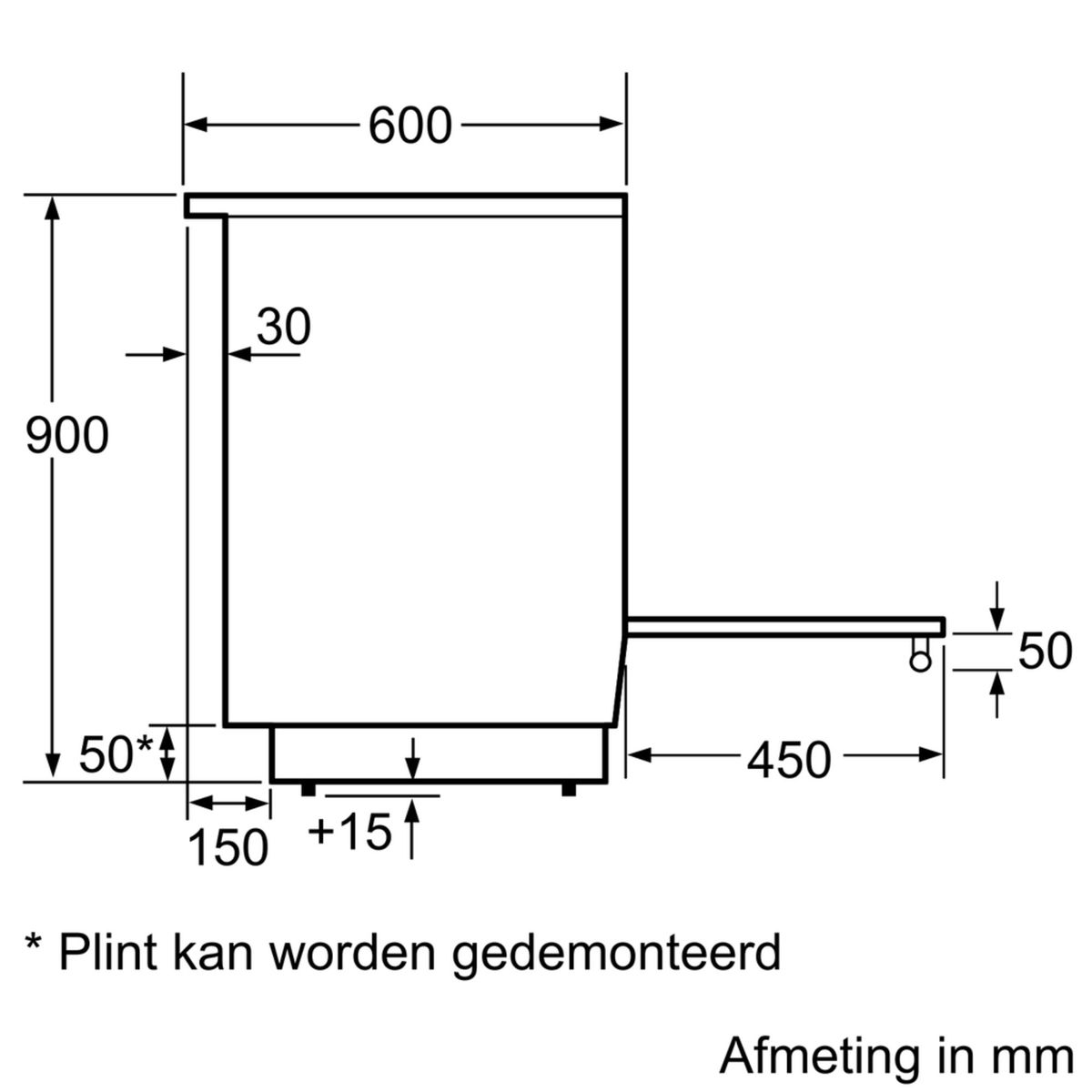 Bosch HLL090020U inductie koken en elektra oven met 75,= cashback via Bosch