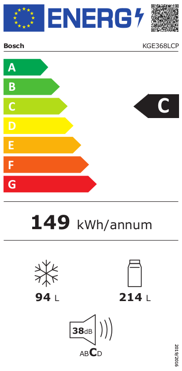Bosch KGE368LCP Koelvries combinaties