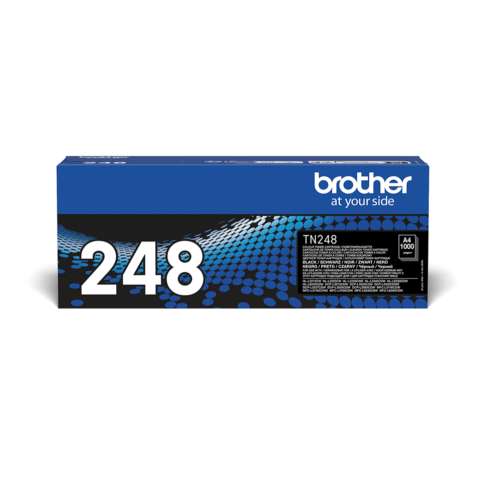 Brother TN-248BK print capaciteit tot 1000 pagina's