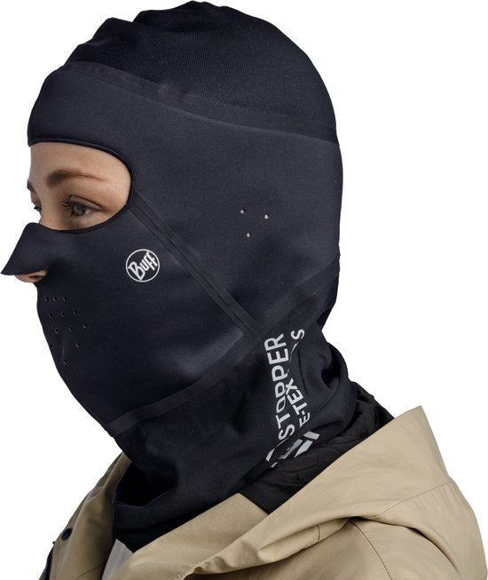 Buff Windproof Balaclava Solid Black bivakmuts