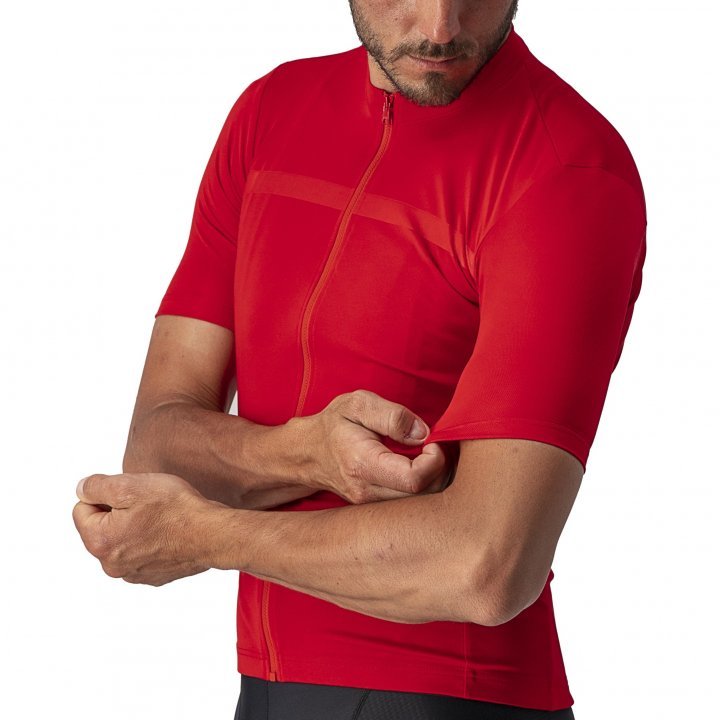 Castelli Classifica fietsshirt korte mouwen rood heren Correct