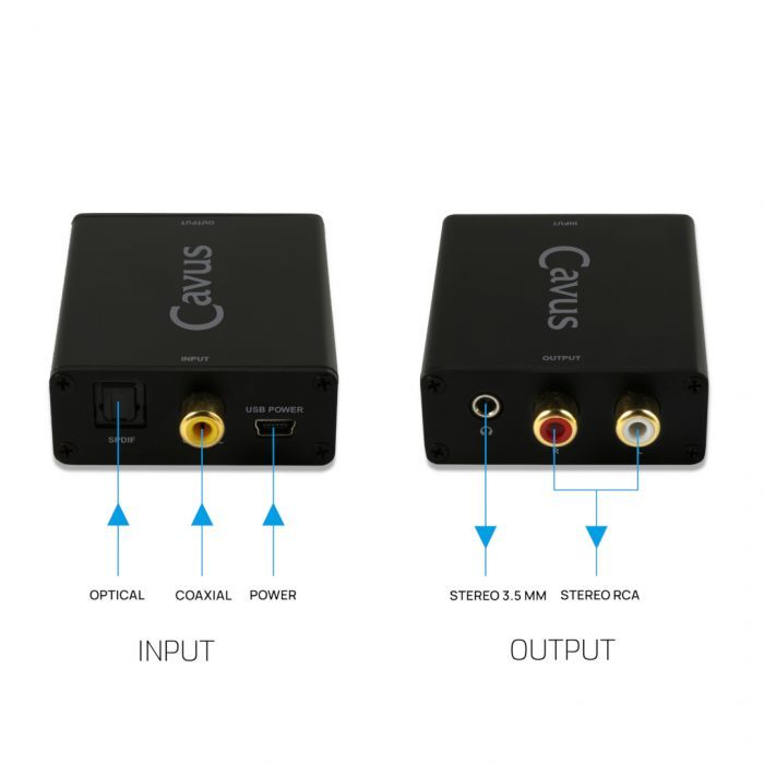 Cavus CAV-BXAU03 Converter van digitaal naar analoog