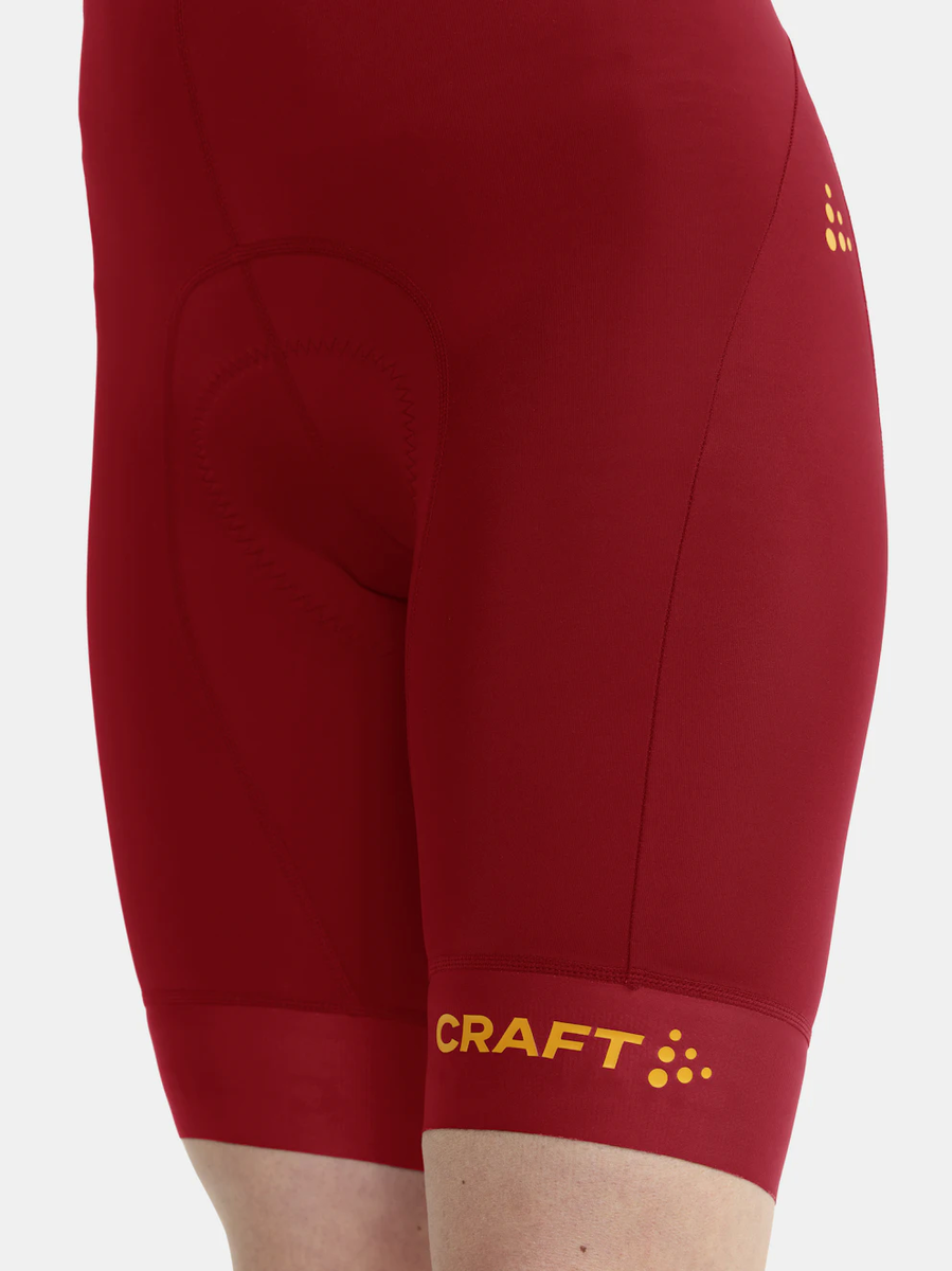 Craft ADV Endurance Graphic W Bibshort fietsbroek kort rood dames