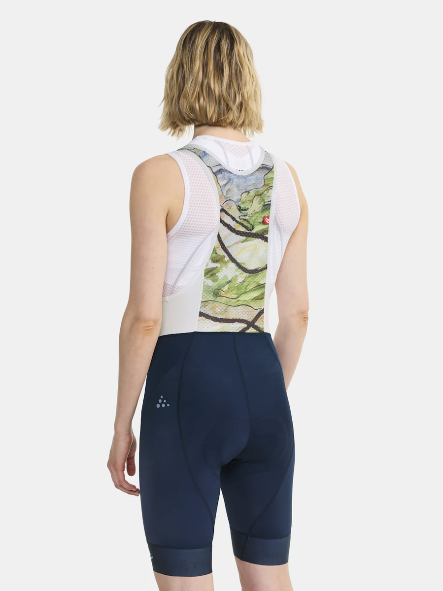 Craft ADV Endurance Graphic W Bibshort fietsbroek kort zwart dames