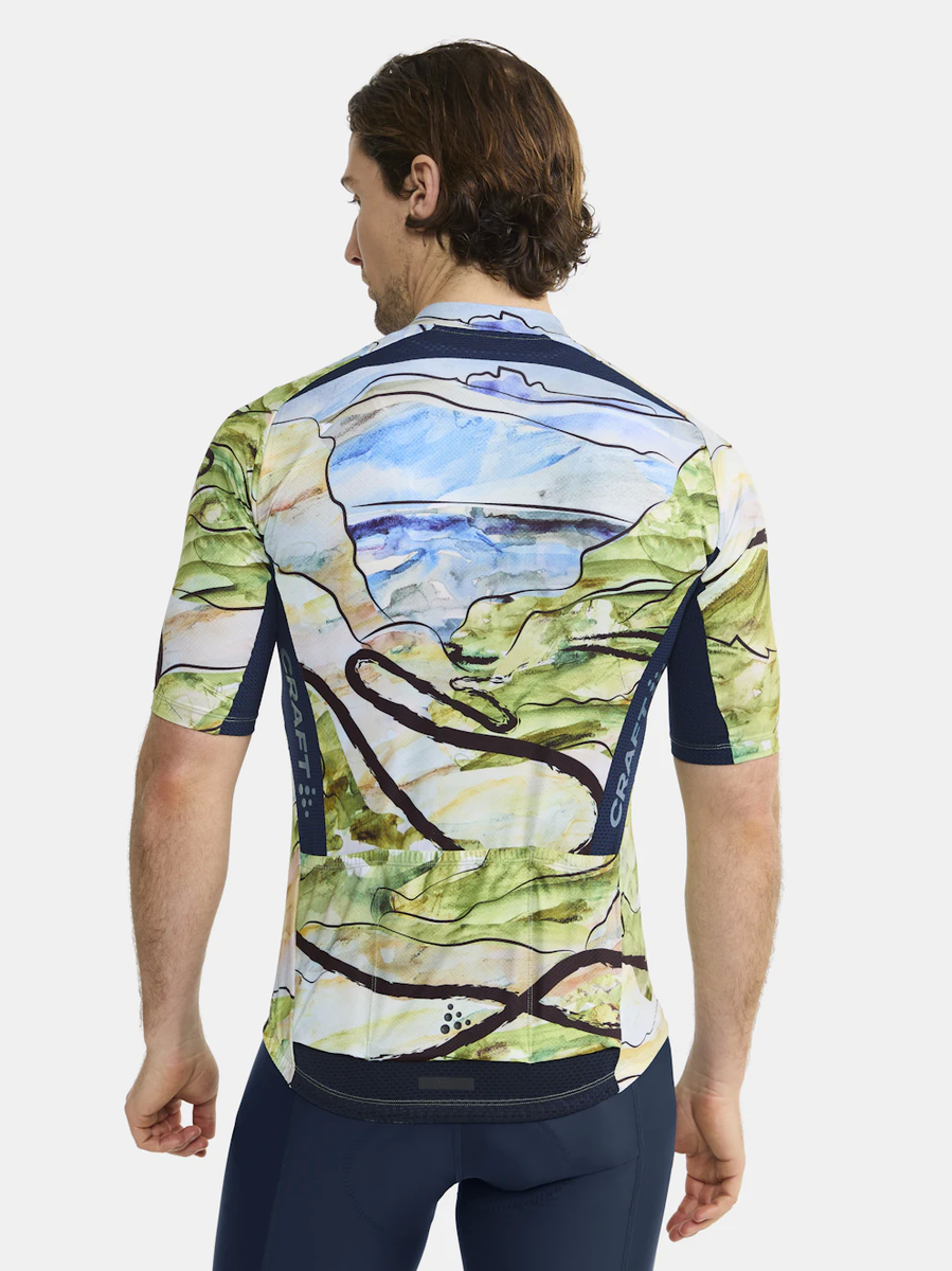 Craft ADV Endurance Graphic fietsshirt korte mouwen blauw/groen heren