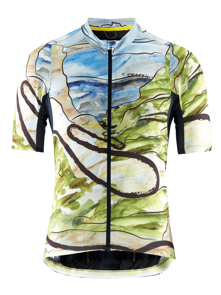 Craft ADV Endurance Graphic fietsshirt korte mouwen blauw/groen heren