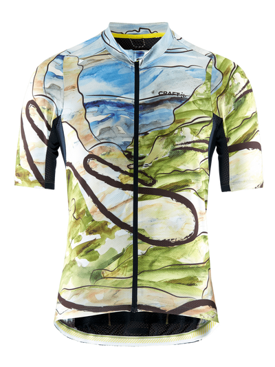 Craft ADV Endurance Graphic fietsshirt korte mouwen blauw/groen heren