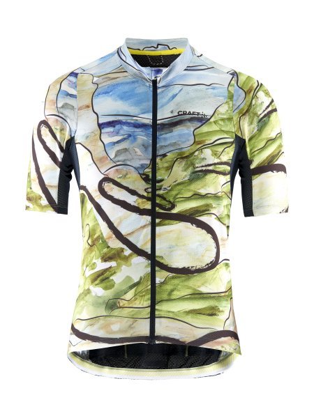 Craft ADV Endurance Graphic fietsshirt korte mouwen blauw/groen heren