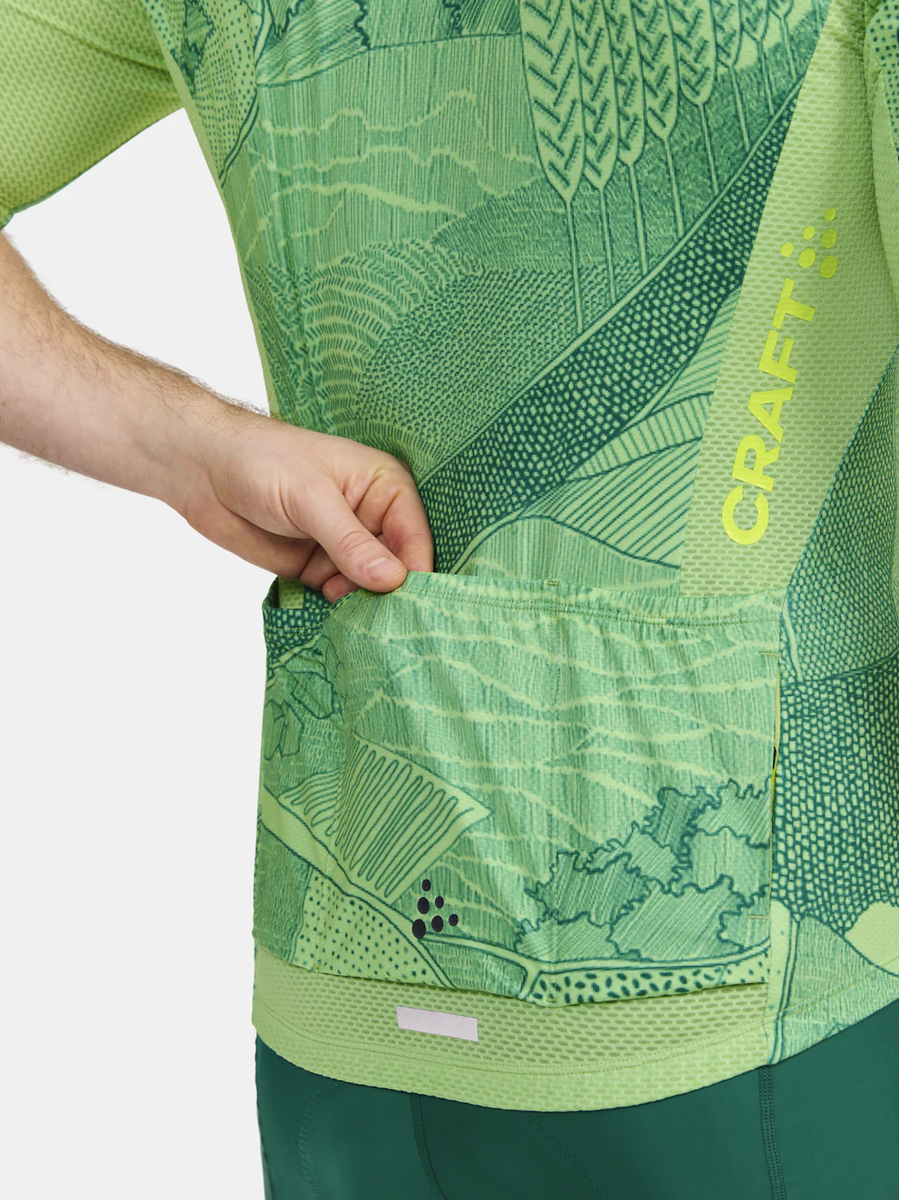 Craft ADV Endurance Graphic fietsshirt korte mouwen groen heren