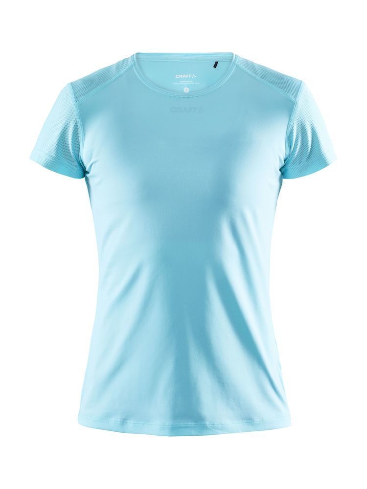 Craft ADV Essence SS Slim Tee hardloop- sporshirt korte mouwen blauw dame