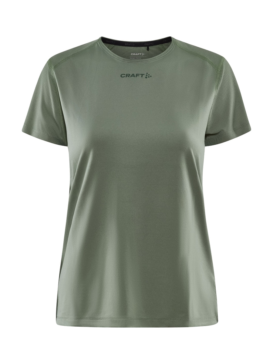 Craft ADV Essence SS Slim Tee hardloop- sporshirt korte mouwen groen dames