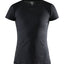 Craft ADV Essence SS Slim Tee hardloop- sporshirt korte mouwen zwart dames