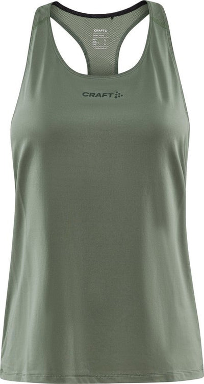 Craft ADV Essence Singlet W hardloop- sporshirt zonder mouwen groen dames