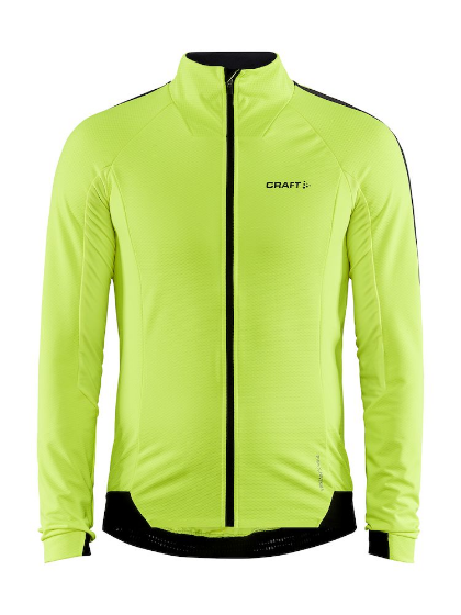 Craft ADV Softshell Jacket fietsjack geel heren