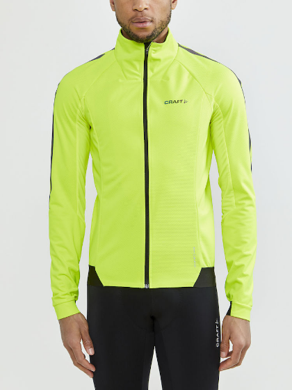 Craft ADV Softshell Jacket fietsjack geel heren