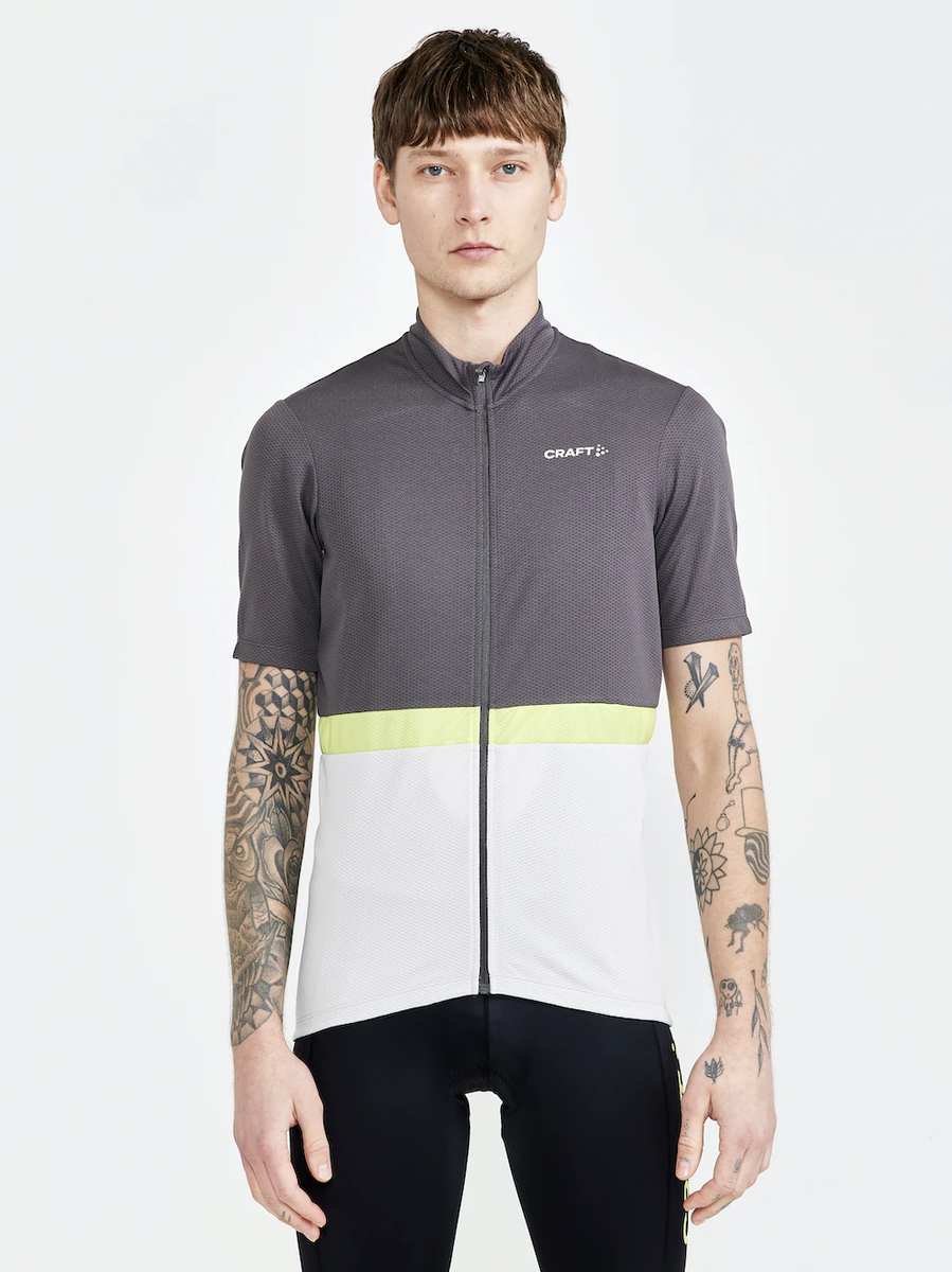 Craft Core Endur Jersey M fietsshirt korte mouwen grijs heren