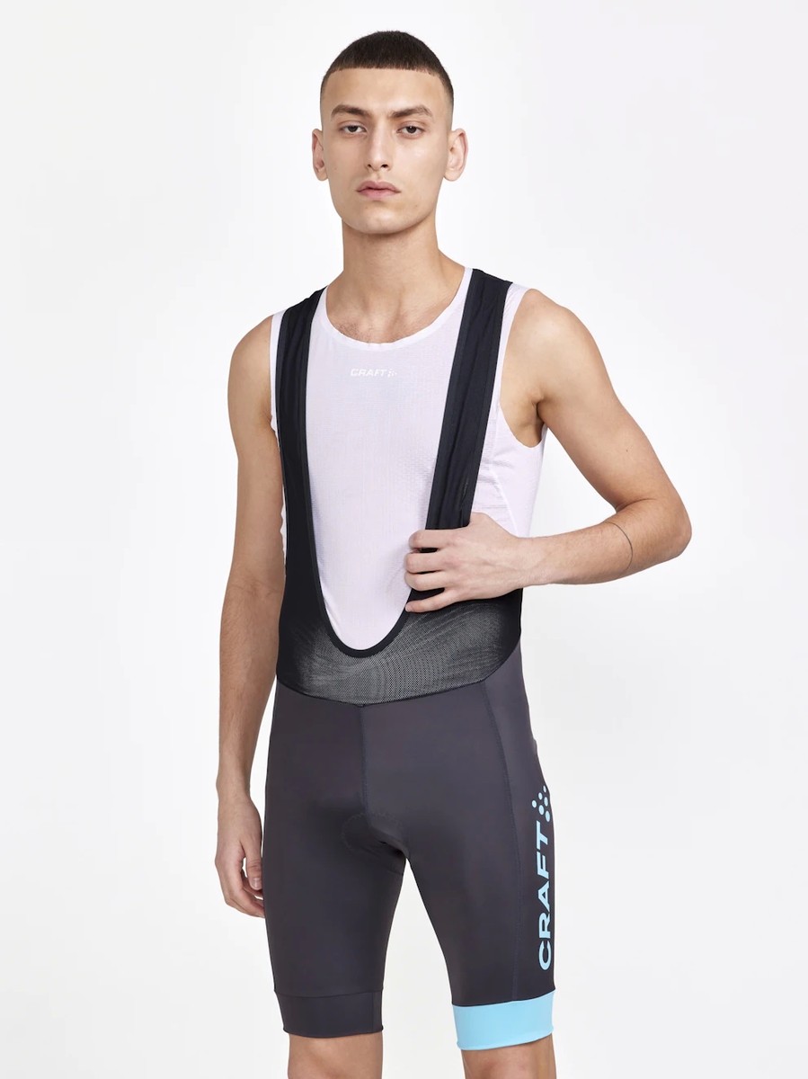 Craft Core Endurance Bibshort fietsbroek kort zwart met blauw heren