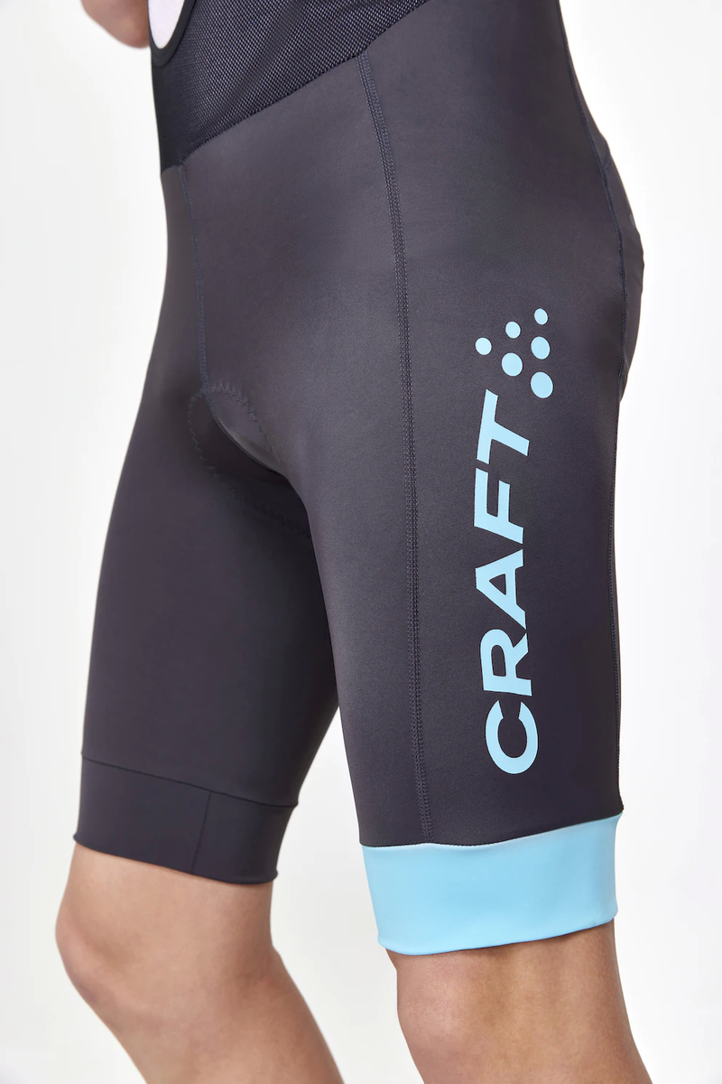 Craft Core Endurance Bibshort fietsbroek kort zwart met blauw heren