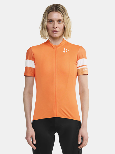 Craft Core Endurance Logo W fietsshirt korte mouwen oranje dames