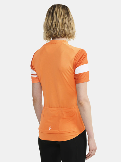 Craft Core Endurance Logo W fietsshirt korte mouwen oranje dames
