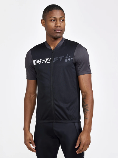 Craft Core Endurance Logo fietsshirt korte mouwen zwart/grijs heren