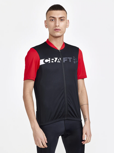 Craft Core Endurance Logo fietsshirt korte mouwen zwart/rood heren