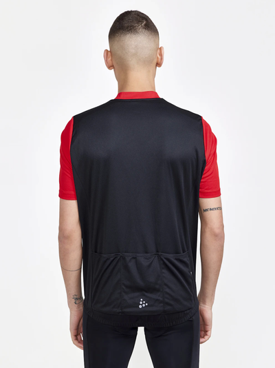 Craft Core Endurance Logo fietsshirt korte mouwen zwart/rood heren