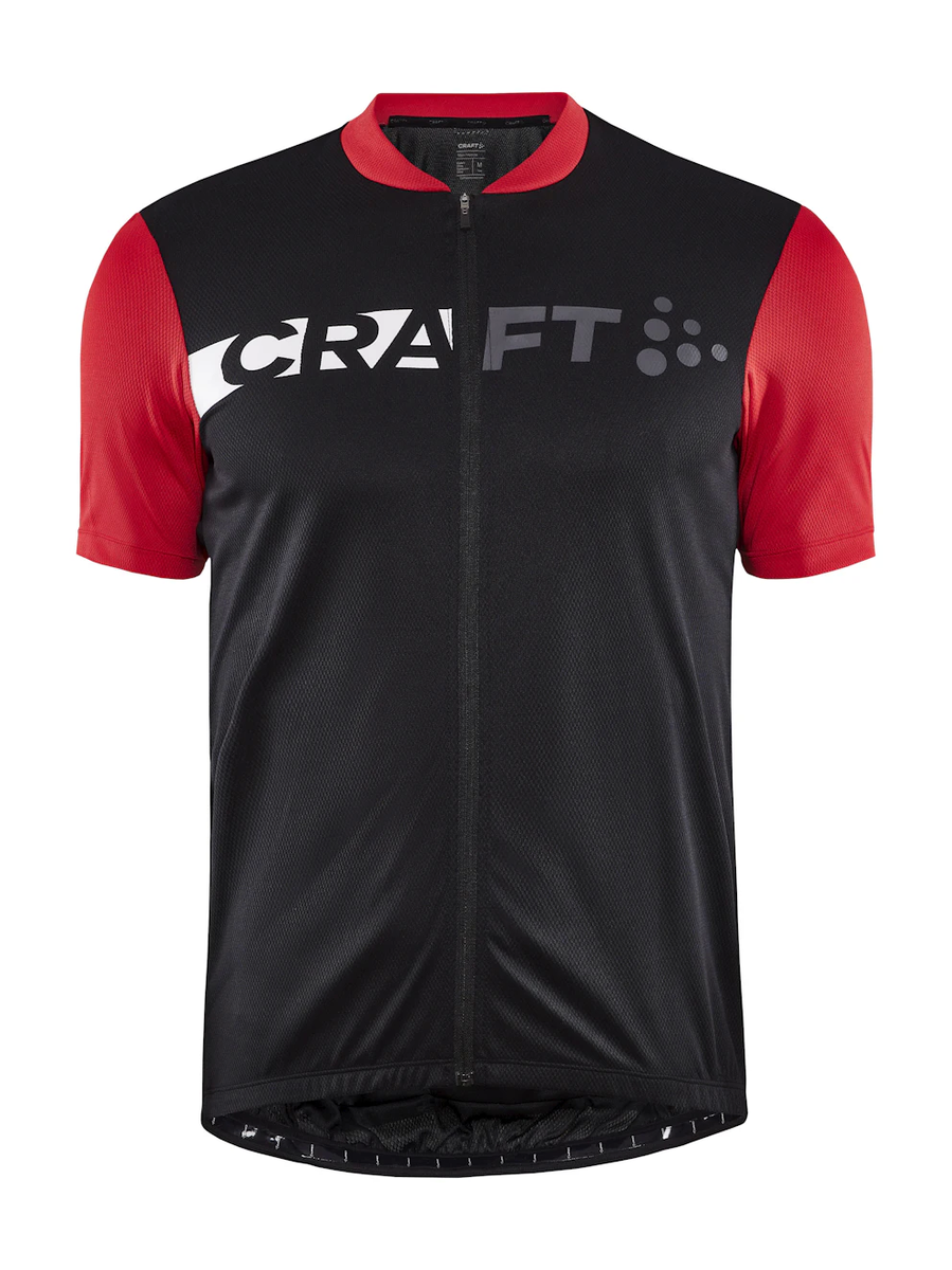 Craft Core Endurance Logo fietsshirt korte mouwen zwart/rood heren