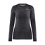 Craft Core Wool Merino LS W thermoshirt lange mouwen zwart dames