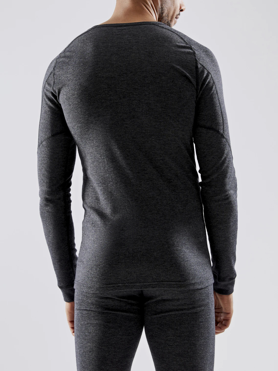 Craft Core Wool Merino LS thermoshirt lange mouwen zwart heren