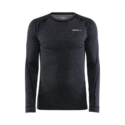 Craft Core Wool Merino LS thermoshirt lange mouwen zwart heren