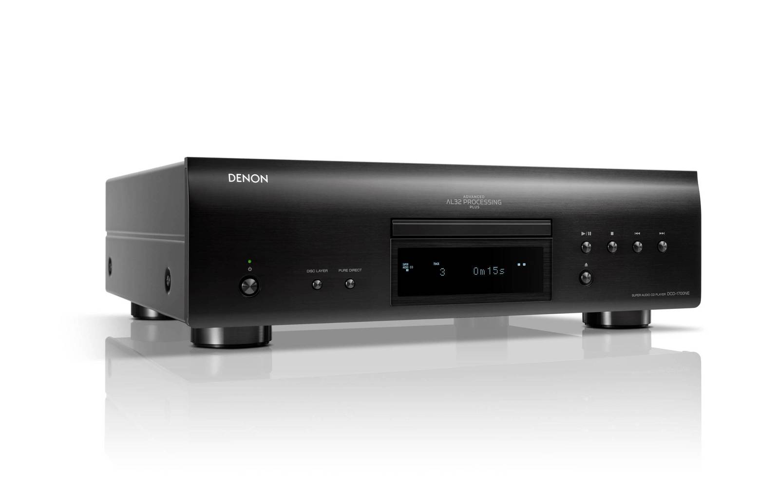 Denon DCD1700NEBKE2 CD speler geschikt voor CD en SACD resolutie