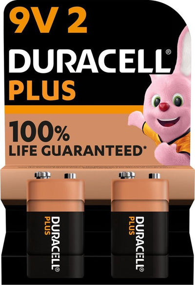 Duracell 9 Volt plus Alkaline 2-pack