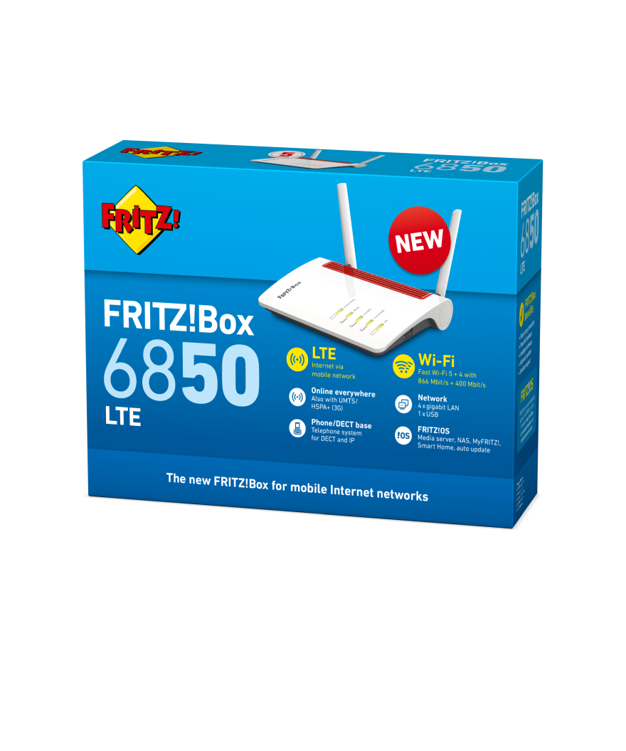 Fritz! Box 6850 LTE Ed LTE 4G modem router