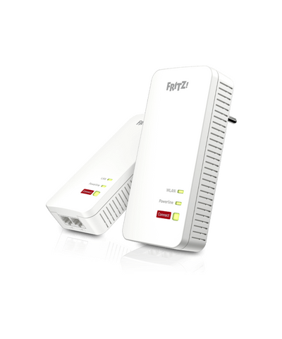 Fritz! Powerline1240AX Wlan set netwerkapparaten via de 220V contactdoos in het thuisnetwerk