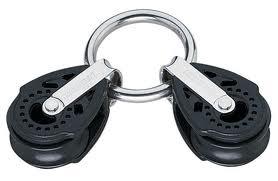 Harken 371 1-schijfs 29mm Carbo blok, 2 maal op ring