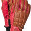 Hestra Henrik Lether Pro Model skihandschoenen bruin/rood