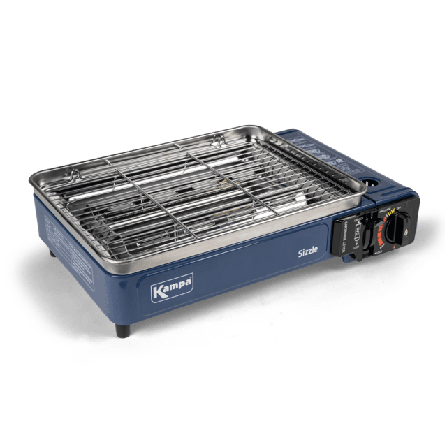 Kampa Sizzle Barbecue draagbare gas camping barbeque grill