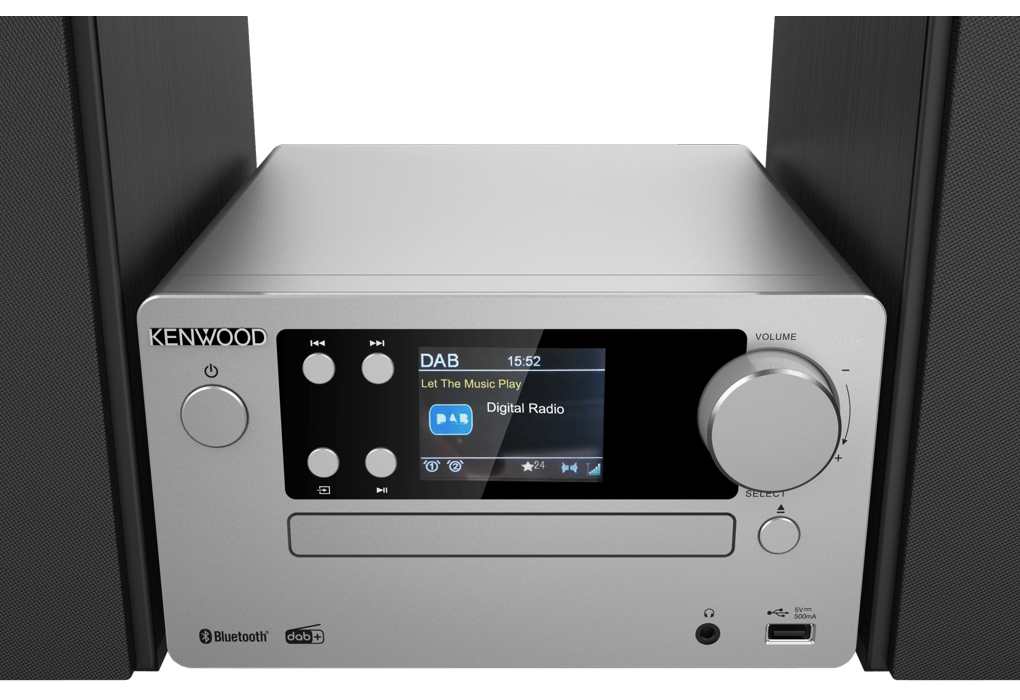 Kenwood M-725DAB-S Micro Set met CD-speler en speakers