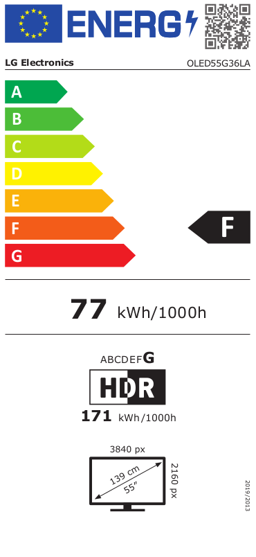 LG OLED55G36LA OLED televisie