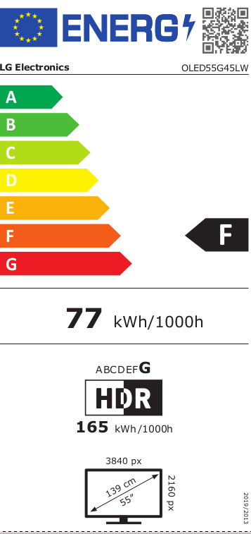 LG OLED55G45LW OLED Smart Televisie