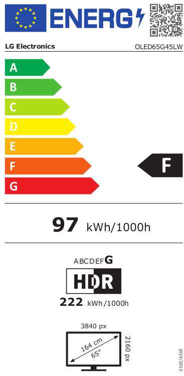LG OLED65G45LW Gallery design OLED televisie