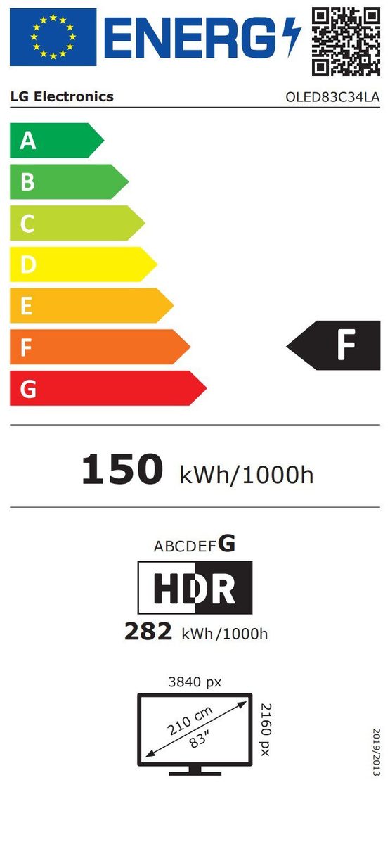 LG OLED83C34LA Super grootbeeld OLED Smart TV