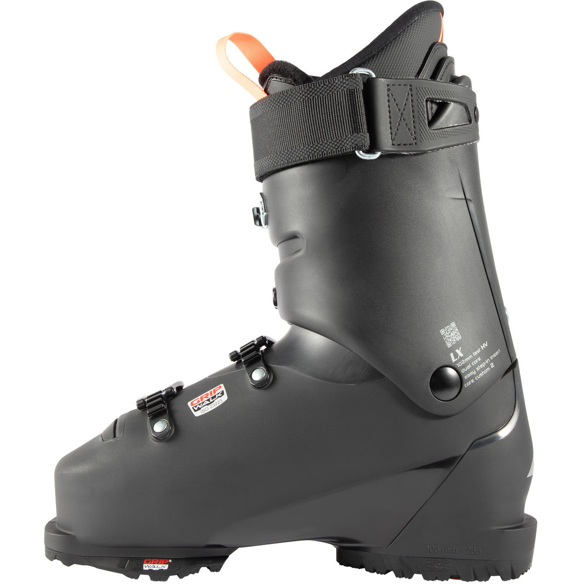 Lange LX 120 HV GW all mountain skischoenen zwart/rood heren